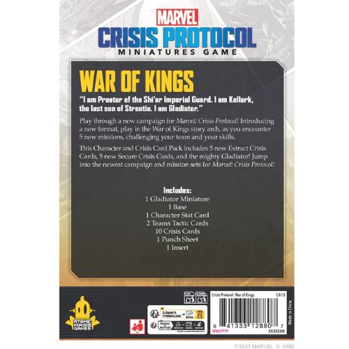 Marvel: Crisis Protocol  War of Kings Character and Crisis Card Pack